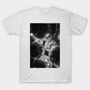 Black and White Disco Shining Balls T-Shirt